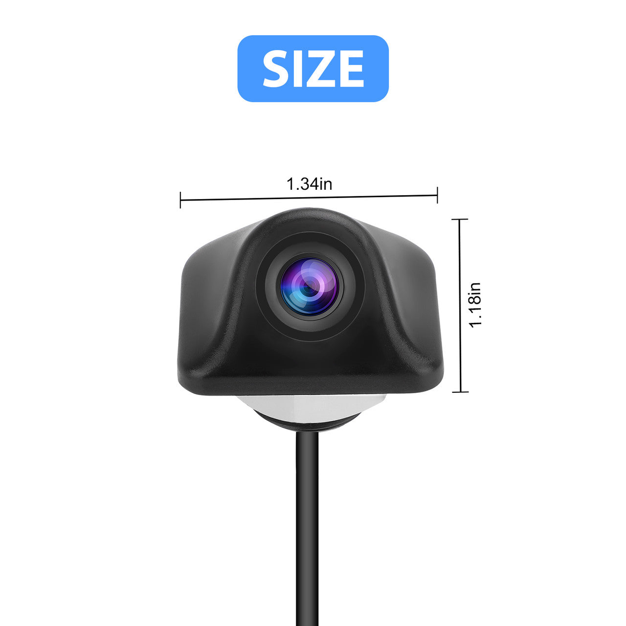 HD Reverse Backup Camera with Night Vision, Vehicle Rear-view Reverse Cam w/ 170° Wide Viewing Angle, Parking Camera Monitor for 12V Car Truck SUV RV, IP67 Waterproof