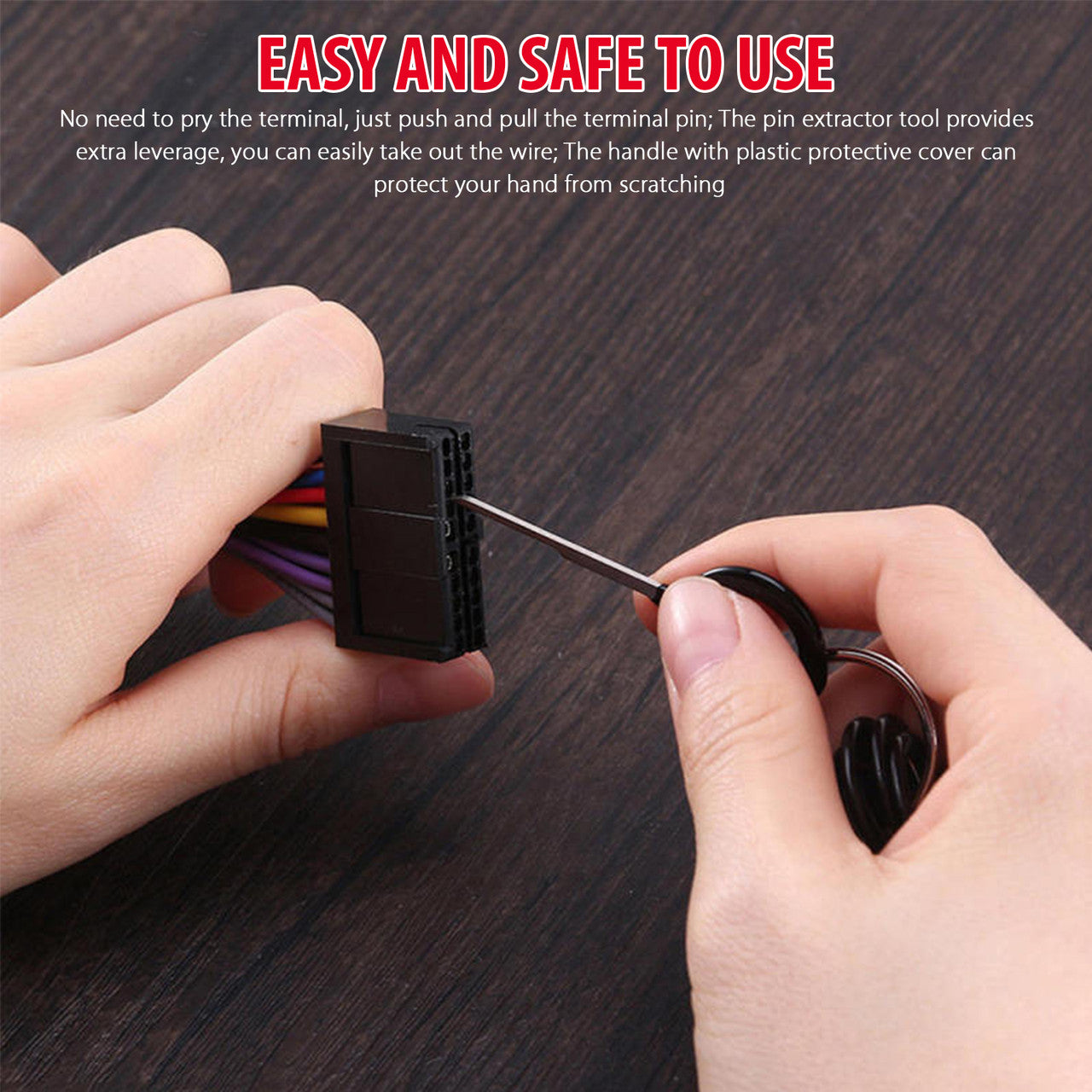 Terminal Removal Tool Kit for Car Connector, Wire Connector Terminal Pin Extractors Pin Release Tools Set for Most Connector Terminal, 60pcs