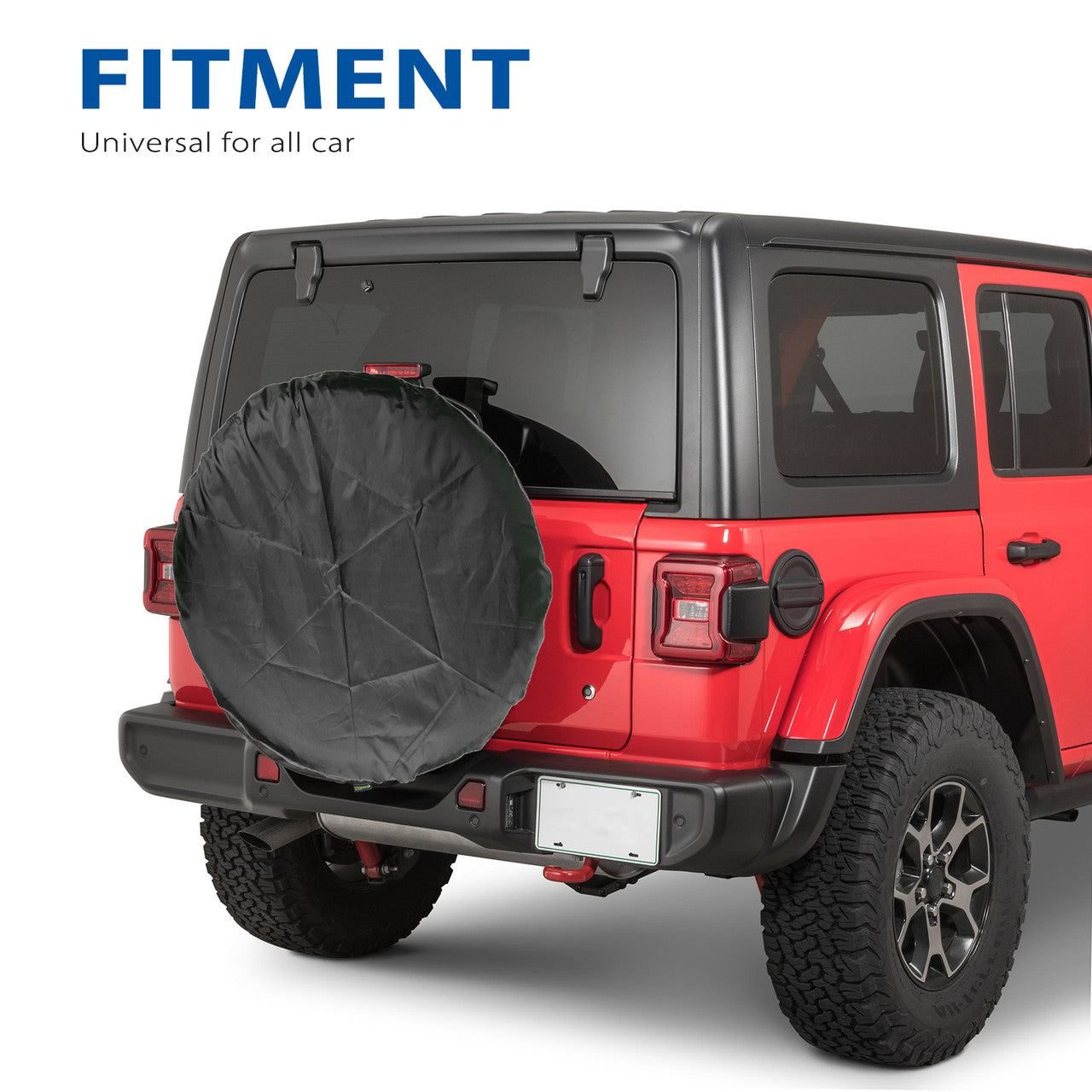 31.5 to 18.5 inch Spare Tire Cover Fit for Jeep, Trailer, RV, SUV, Truck, Tough Tire Wheel Soft Cover, Black Fits Entire Wheel size (31.5 to 18.5 inch)