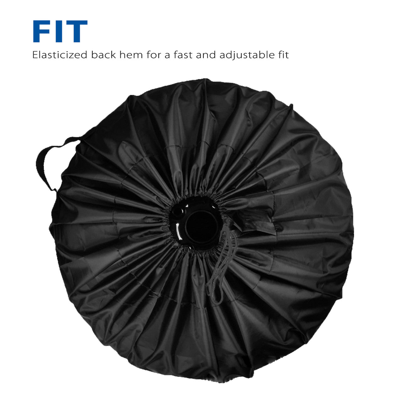31.5 to 18.5 inch Spare Tire Cover Fit for Jeep, Trailer, RV, SUV, Truck, Tough Tire Wheel Soft Cover, Black Fits Entire Wheel size (31.5 to 18.5 inch)