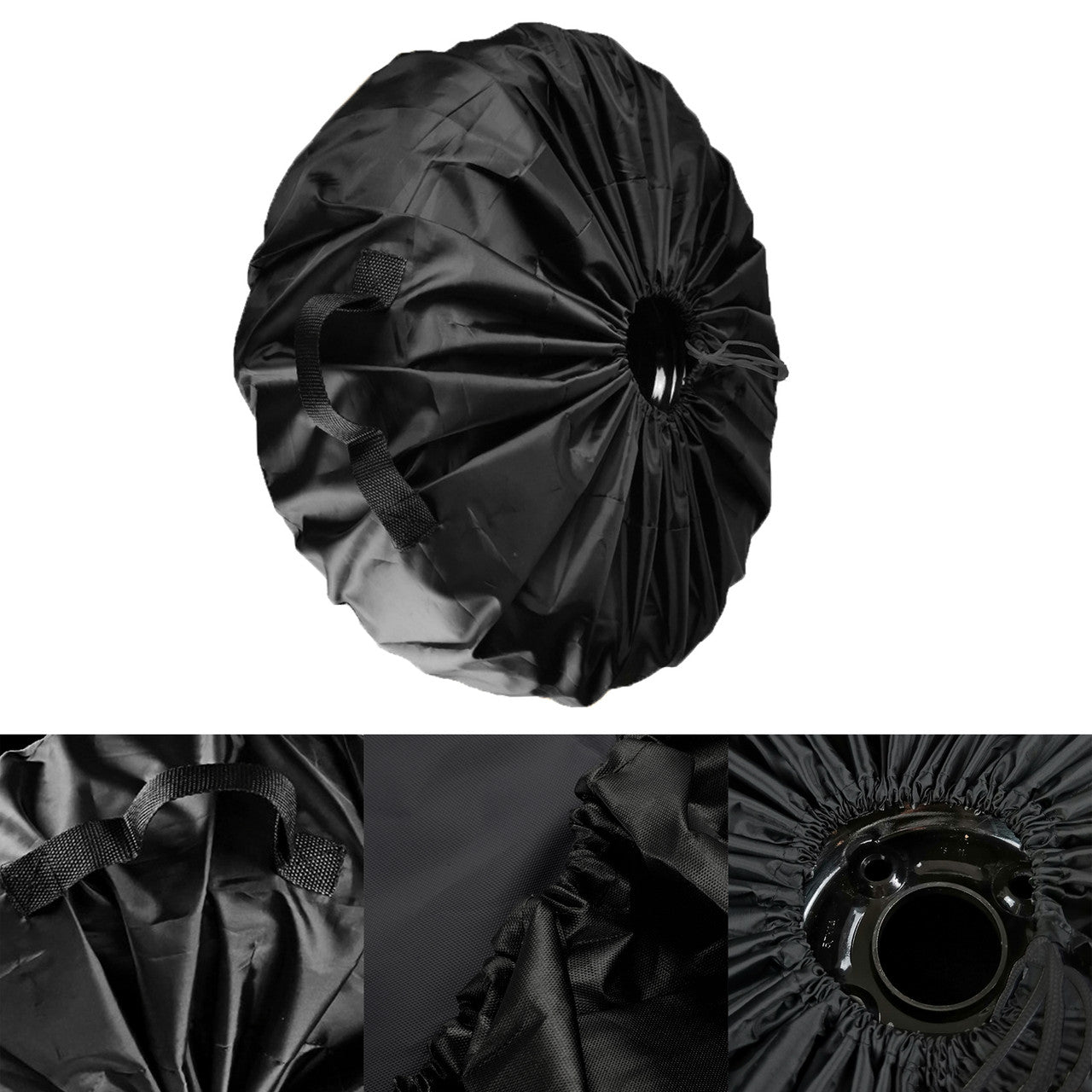 31.5 to 18.5 inch Spare Tire Cover Fit for Jeep, Trailer, RV, SUV, Truck, Tough Tire Wheel Soft Cover, Black Fits Entire Wheel size (31.5 to 18.5 inch)