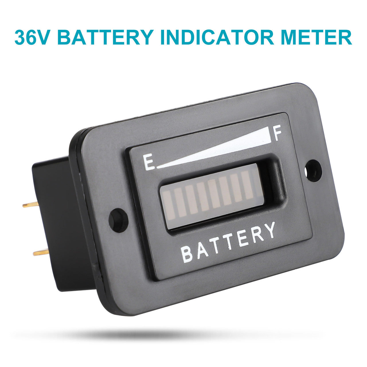 36V Led Battery Gauge for Golf Cart Compatible with Golf Cart, Fork Lifts, Floor Care Equipment, EZGO, Yamaha, Club Car