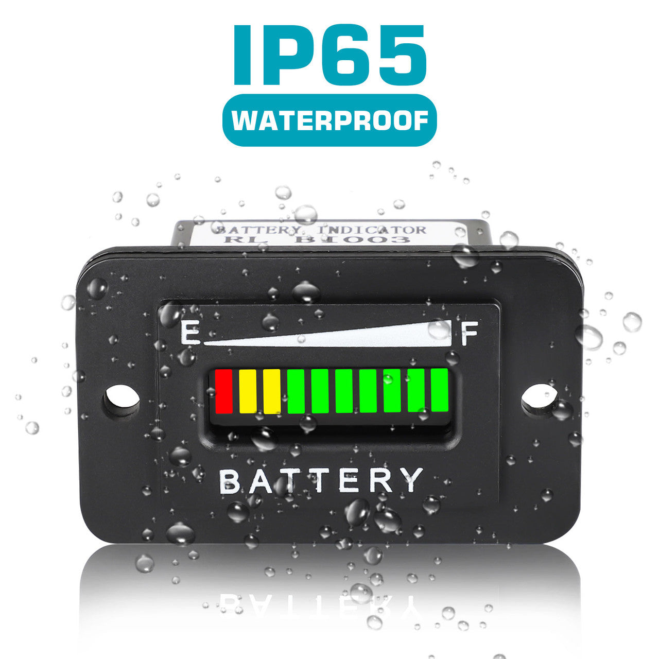 36V Led Battery Gauge for Golf Cart Compatible with Golf Cart, Fork Lifts, Floor Care Equipment, EZGO, Yamaha, Club Car