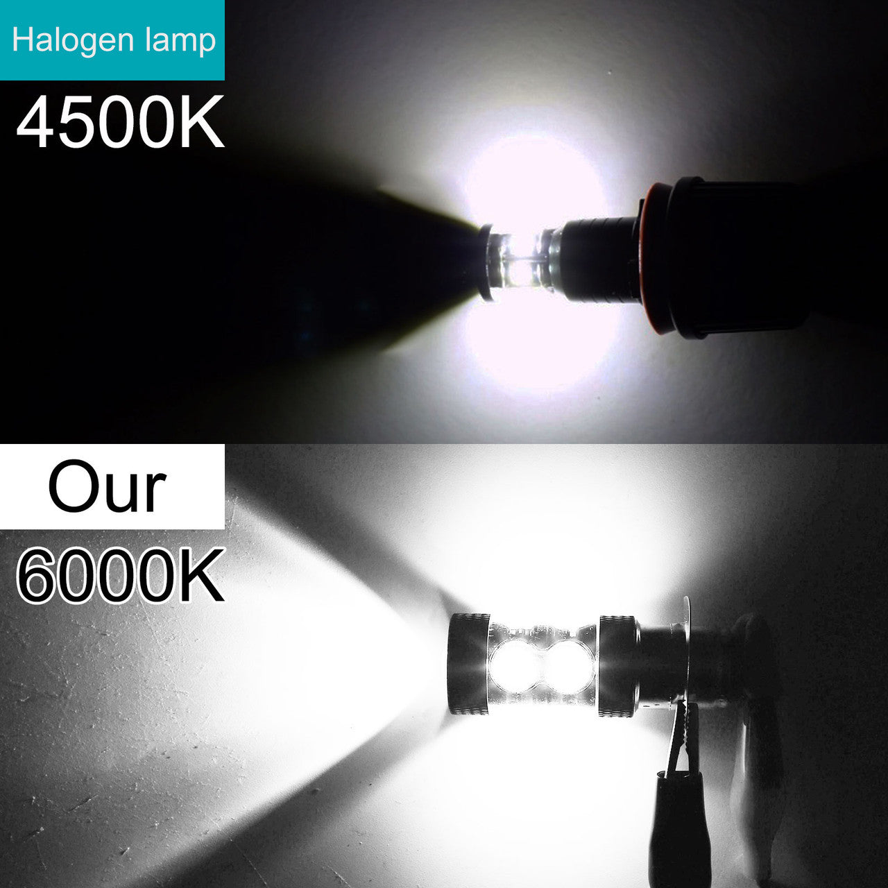 LED Headlight Bulb for Yamaha, 2 Pcs 6000K Super White H6M 70023 LED Bulbs Replacement for Headlight Daytime Running Light - Compatible with Yamaha Banshee Blaster Bruin Raptor Rhino