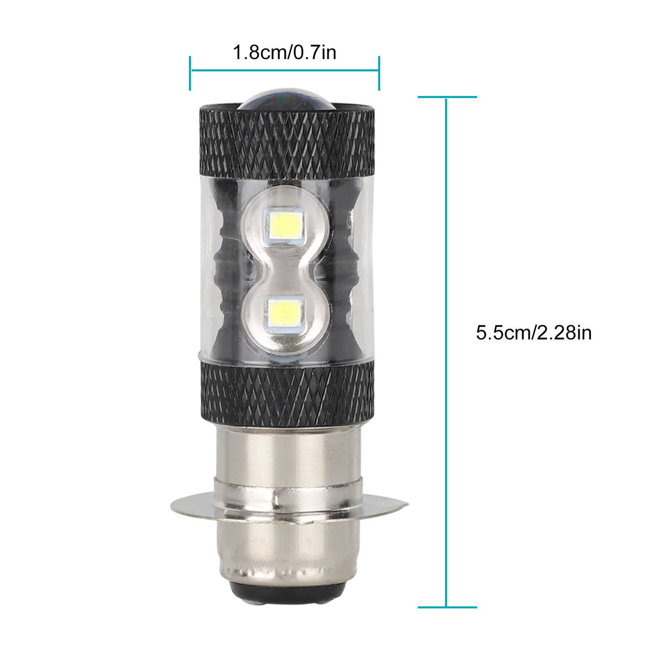 LED Headlight Bulb for Yamaha, 2 Pcs 6000K Super White H6M 70023 LED Bulbs Replacement for Headlight Daytime Running Light - Compatible with Yamaha Banshee Blaster Bruin Raptor Rhino