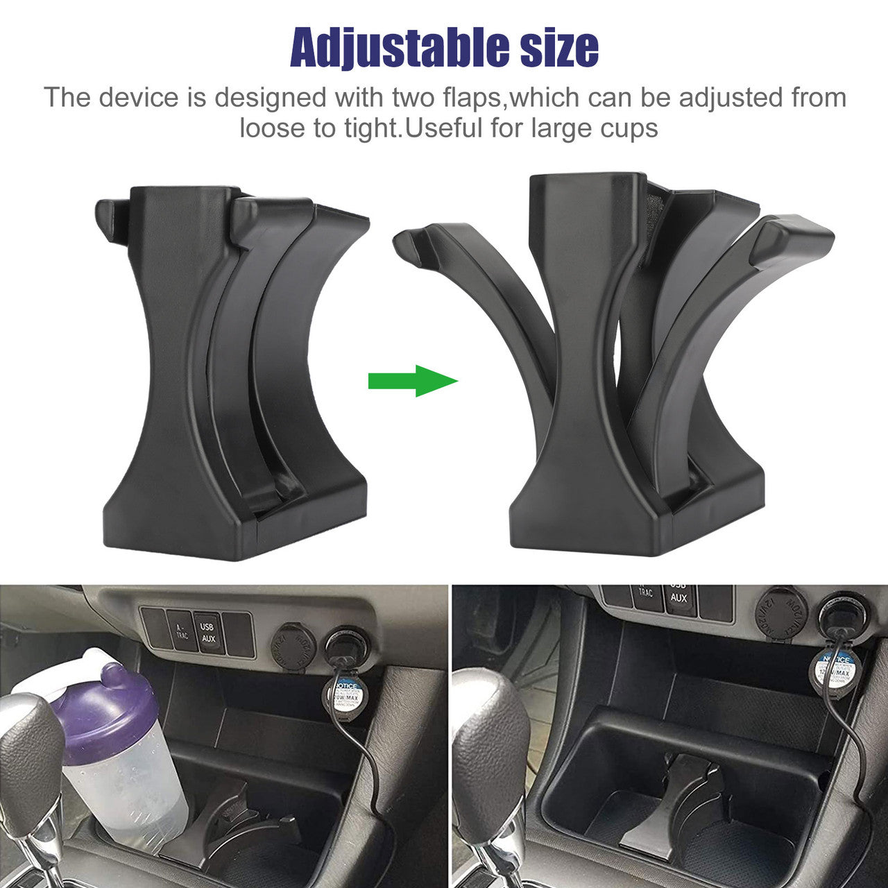 Center Console Cup Holder, Durable and Long lasting, For 2005-2009 Tacoma