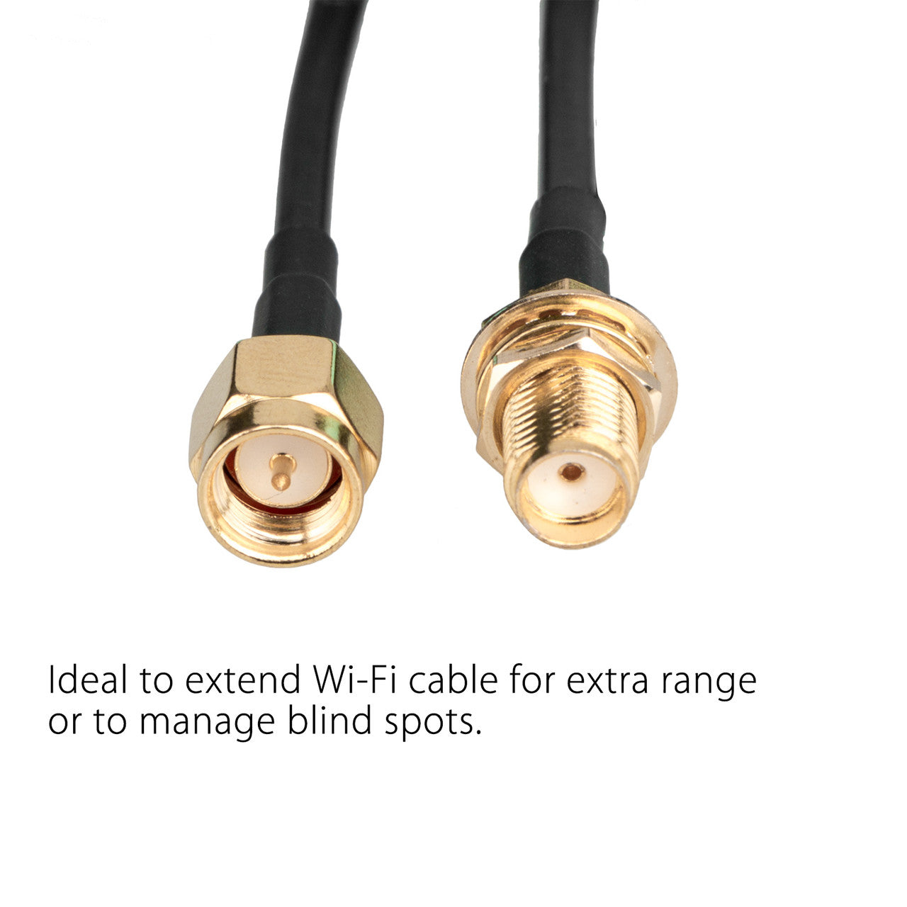 30ft WiFi Antenna SMA Extension Coaxial Cable Cord for Wi-Fi Wireless Router Antenna SMA Male to Female Coax Adapter Connector