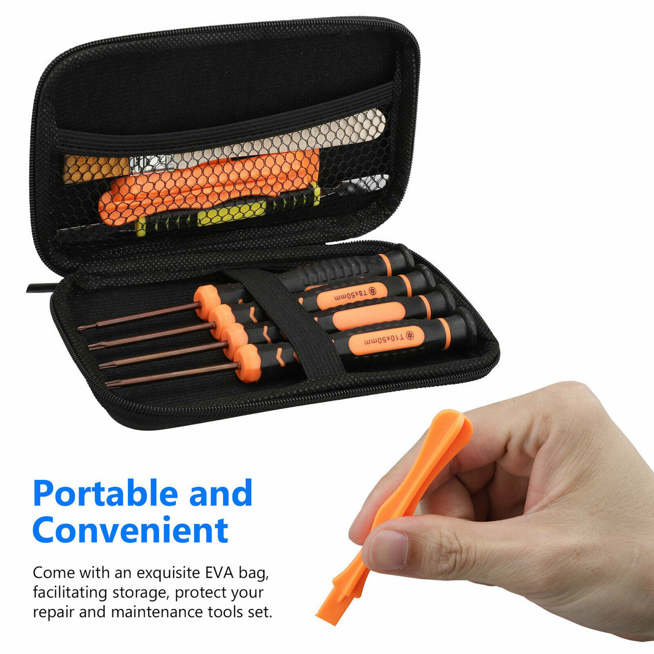 T6 T8 T10 Screwdriver Set, Xbox Repair Kit Fit for Xbox One Xbox 360 Controller and PS3 PS4 Controller w/Cross Screwdriver 1.5, 10 in 1