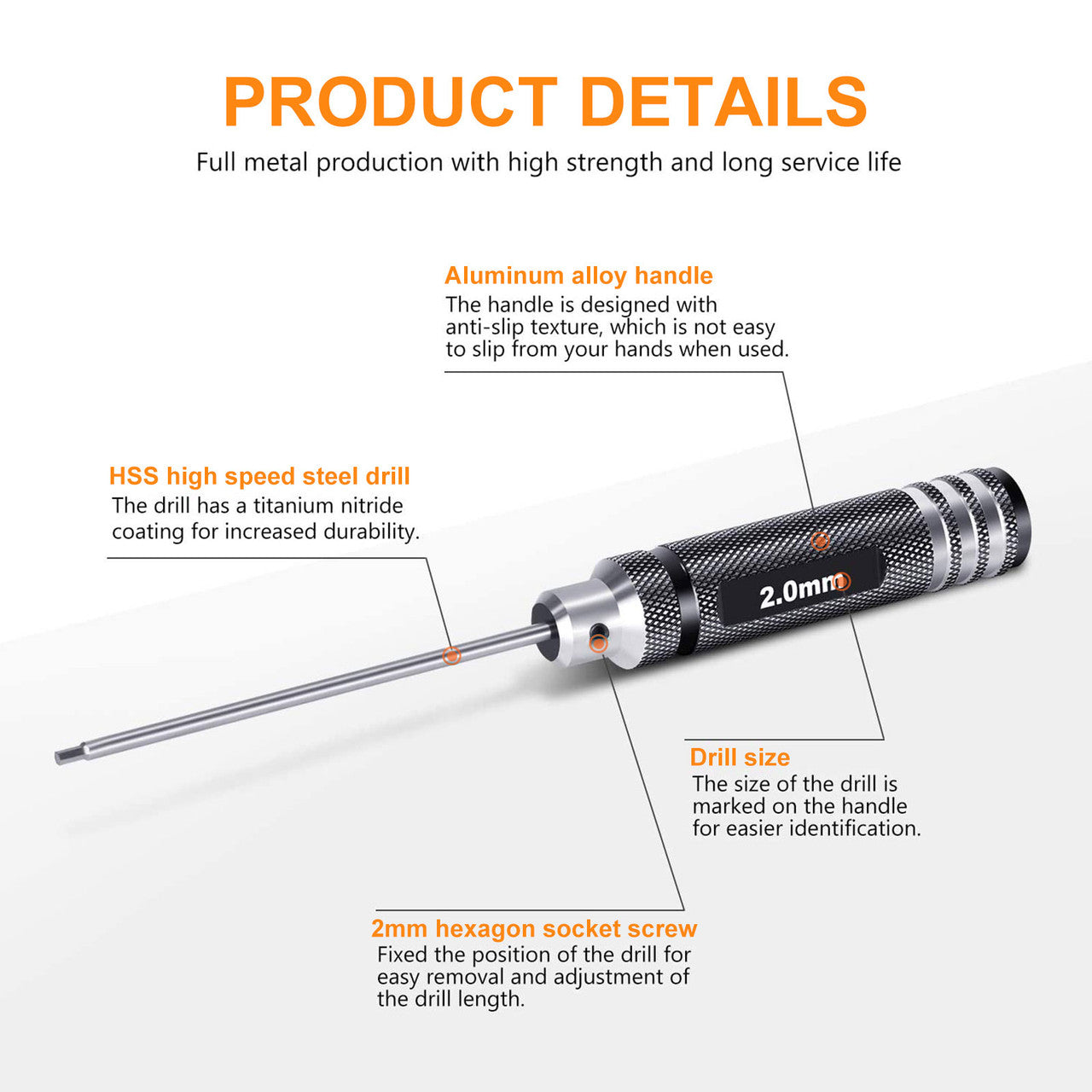 4pcs Hex Screwdriver 1.5 2.0 2.5 3.0mm RC Car Boat Helicopter Hex Screw Driver - RC Model Screwdriver Tool Kits