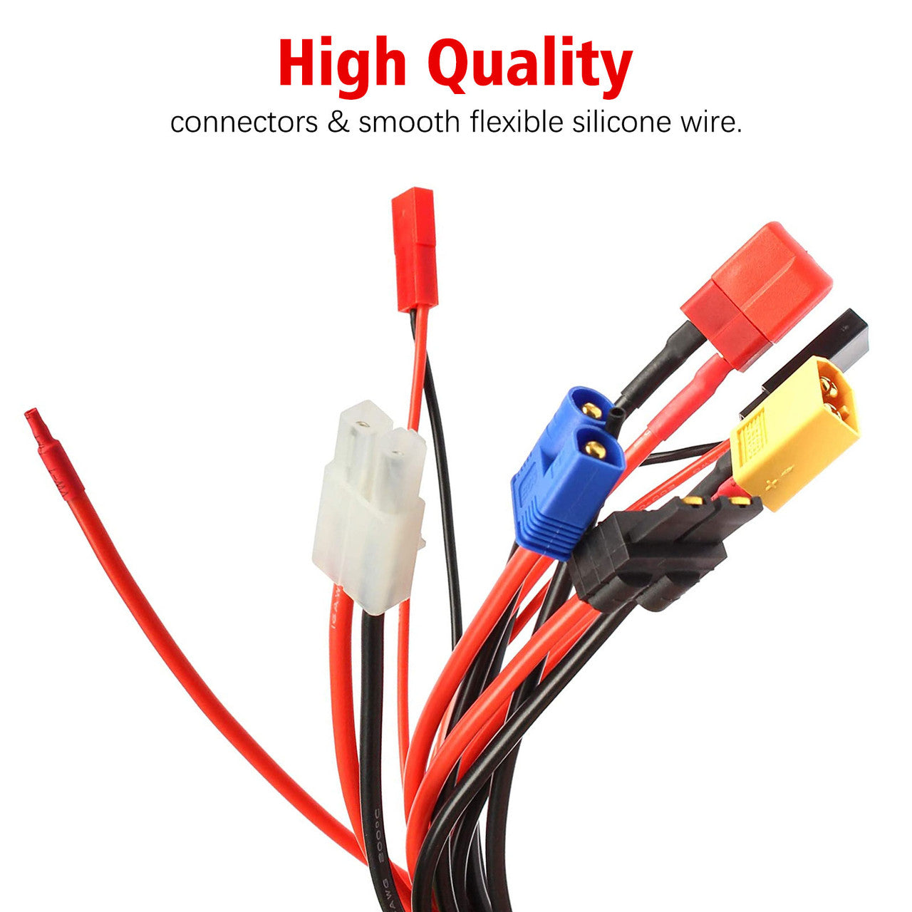 8 in 1 RC Lipo Battery Connector Adapter Charger Convert Cable