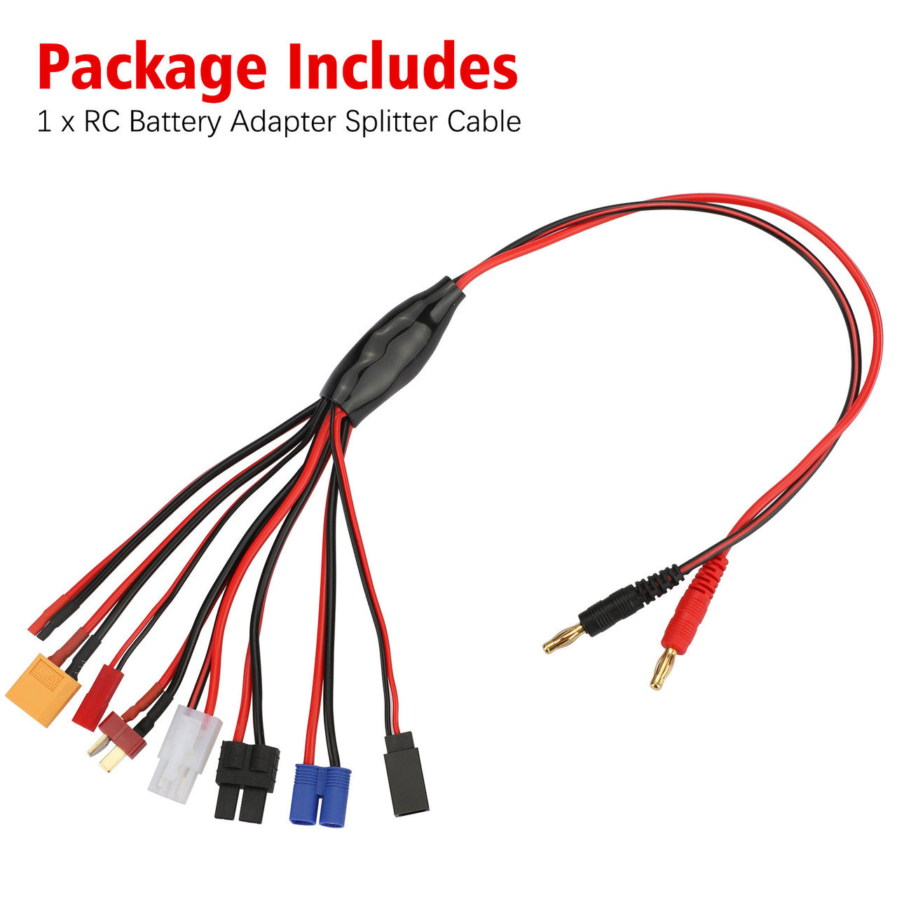 8 in 1 RC Lipo Battery Connector Adapter Charger Convert Cable