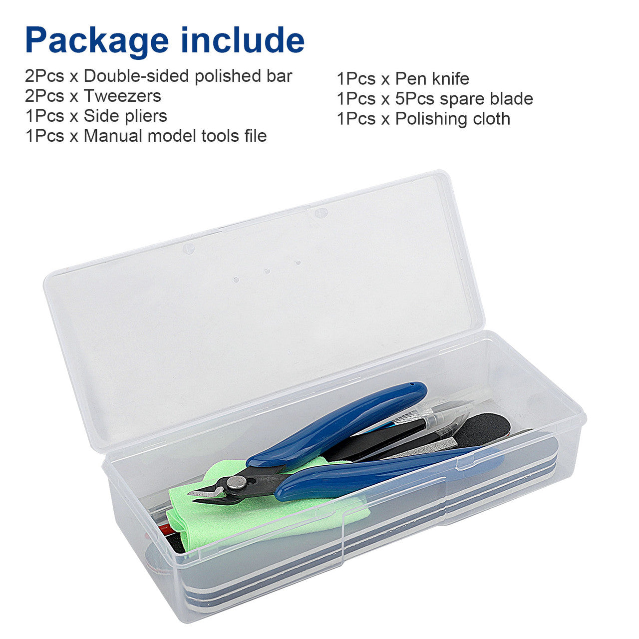 Professional Gundam Modeler Tools Kit for Car Model Assemble Building Repairing and Fixing, 9 PCS