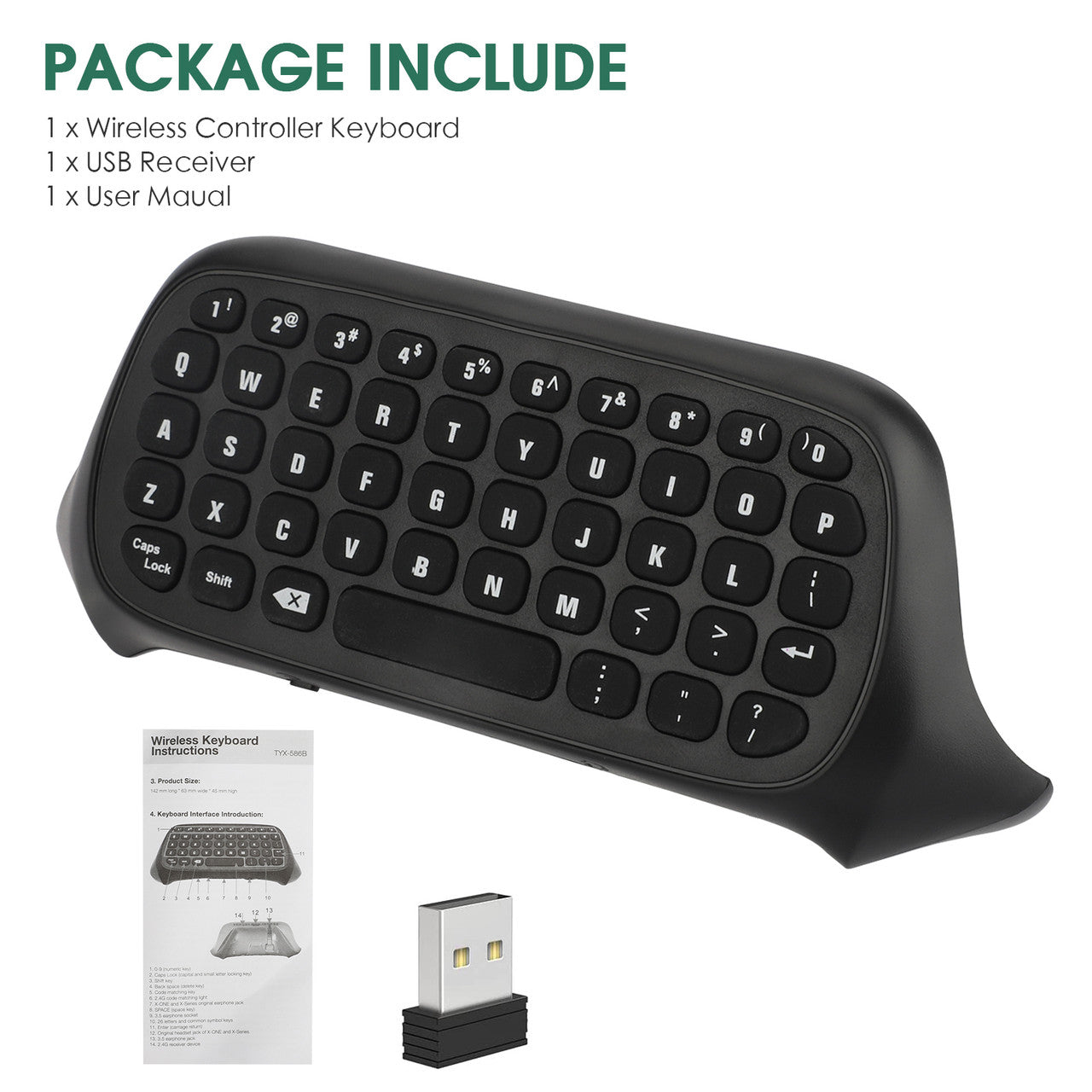 Wireless Keyboard Controller Attachment for Xbox Series X/S and Xbox One S/X