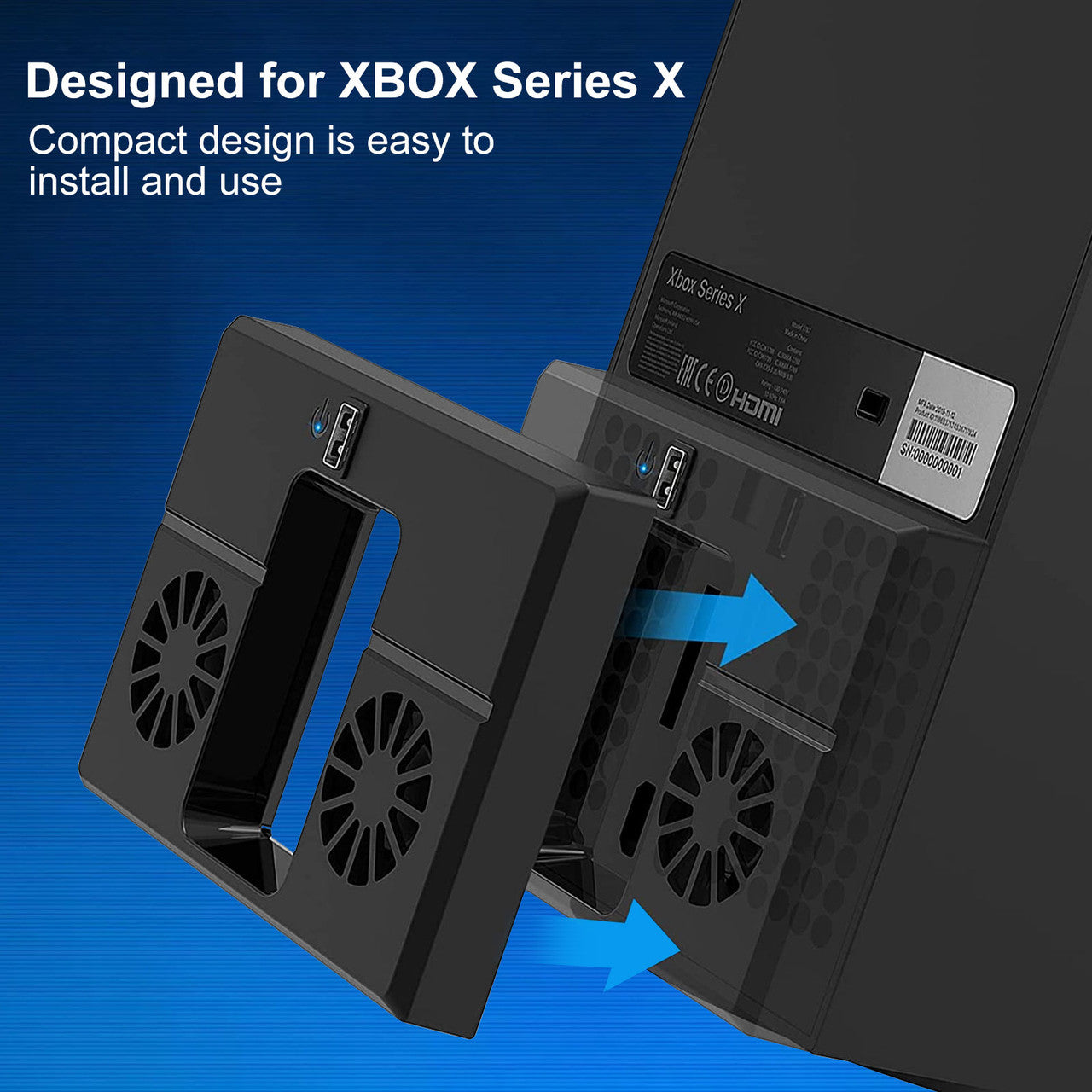 USB Powered Cooling Fan Attachment for Xbox Series X Console