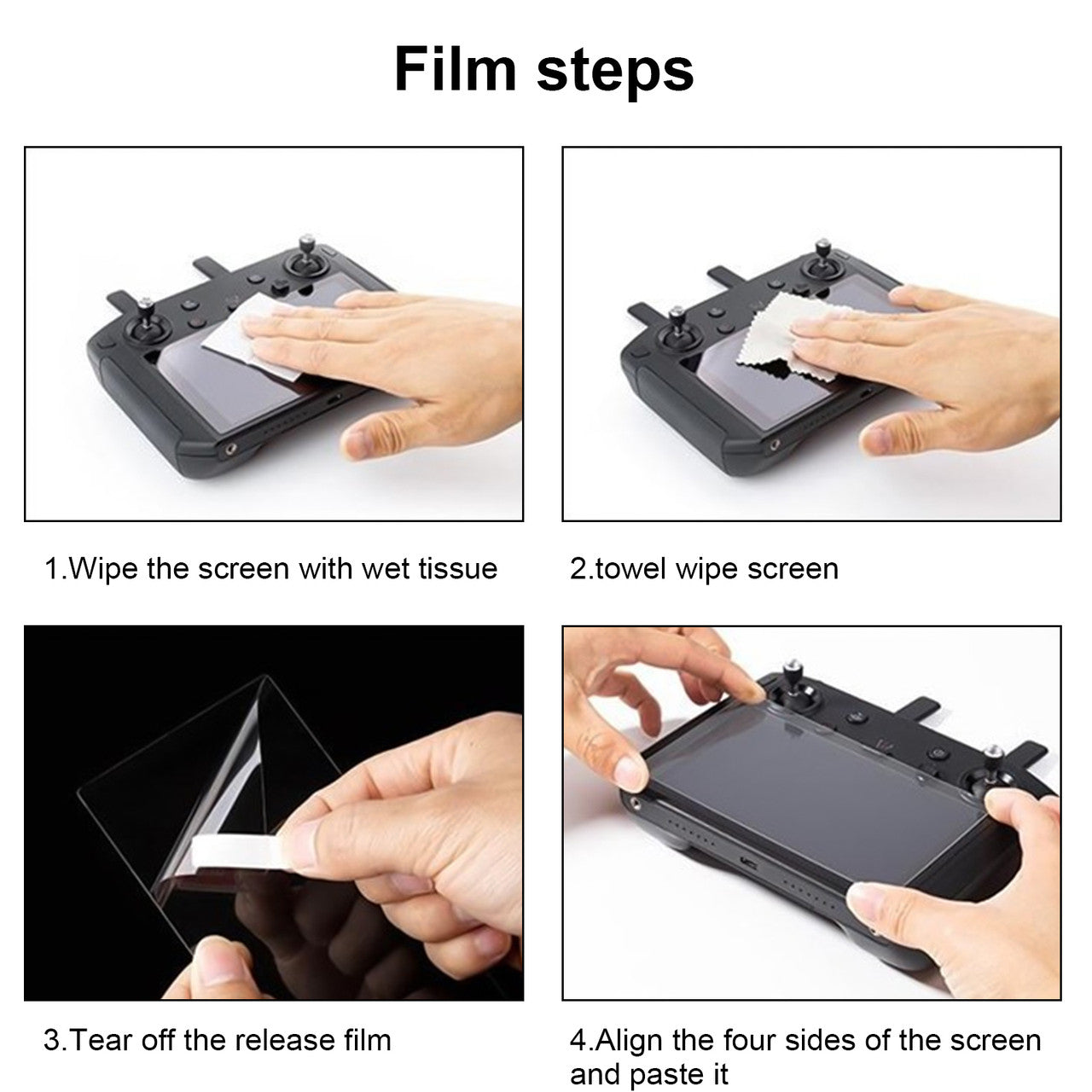 High-Hardened Tempered Glass Screen Protector Film for DJI Mini 3 Pro with High Transparency