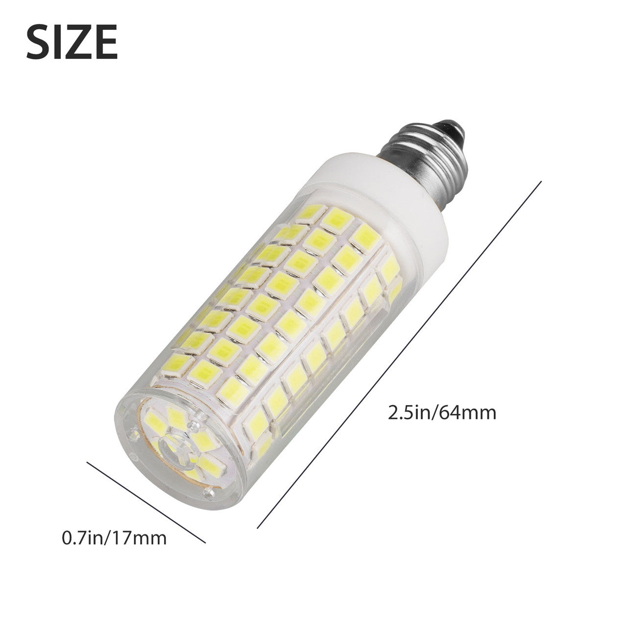 9W E12 C7 102-2835 LED Candelabra Light Ceiling Fans Light Bulb Ceramics Lamp for Home
