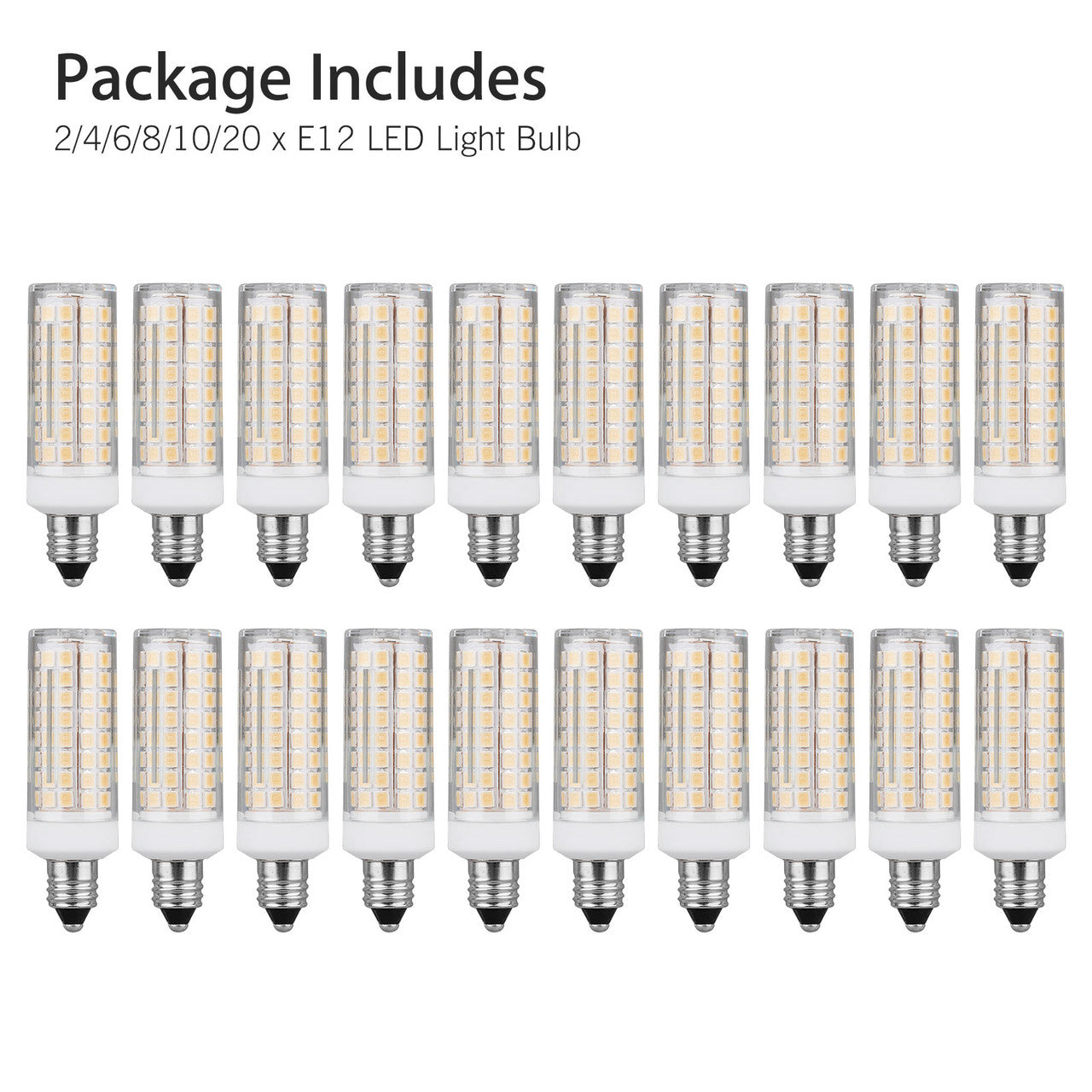 9W E12 C7 102-2835 LED Candelabra Light Ceiling Fans Light Bulb Ceramics Lamp for Home
