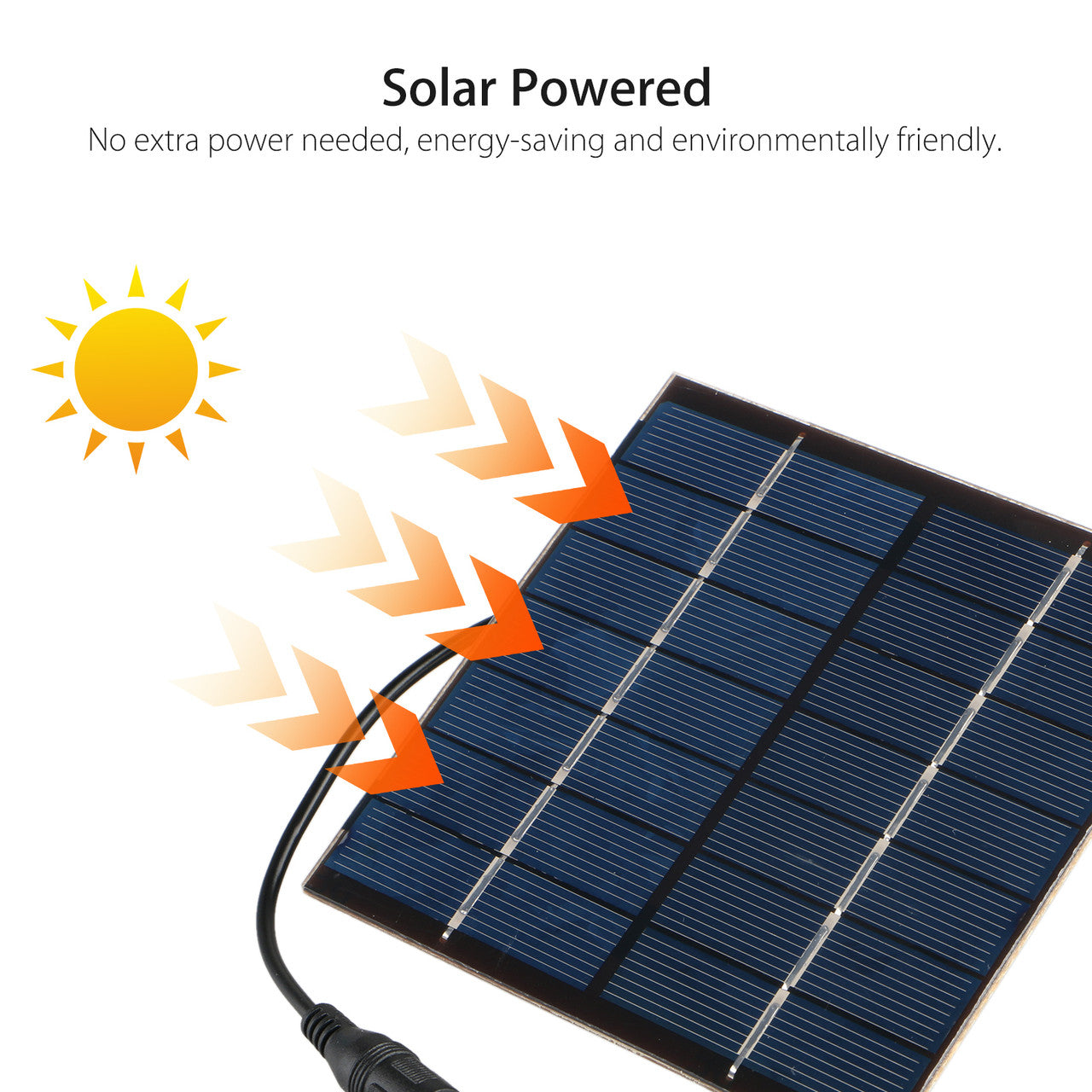 1.2W Solar Fountain Free Standing Floating with 4 Sprinkler Heads for Different Water Flows(9.9FT Cord)