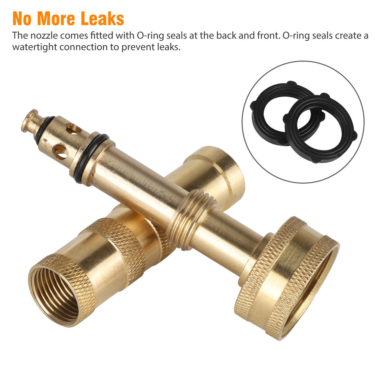 4 Holes Hose Nozzle for Car Wash, Adjustable Hose Nozzle, Easy Twist Control Water Hose Nozzle, Nozzle Sprayer, Garden Hose Spray Nozzle for Garden Hose
