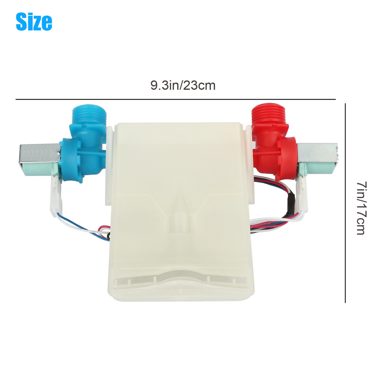 Washing Machine Inlet Valve - W11210459 Replacement compatible with Maytag, Kenmore, Amana, Crosley, Inglis, Roper (White)