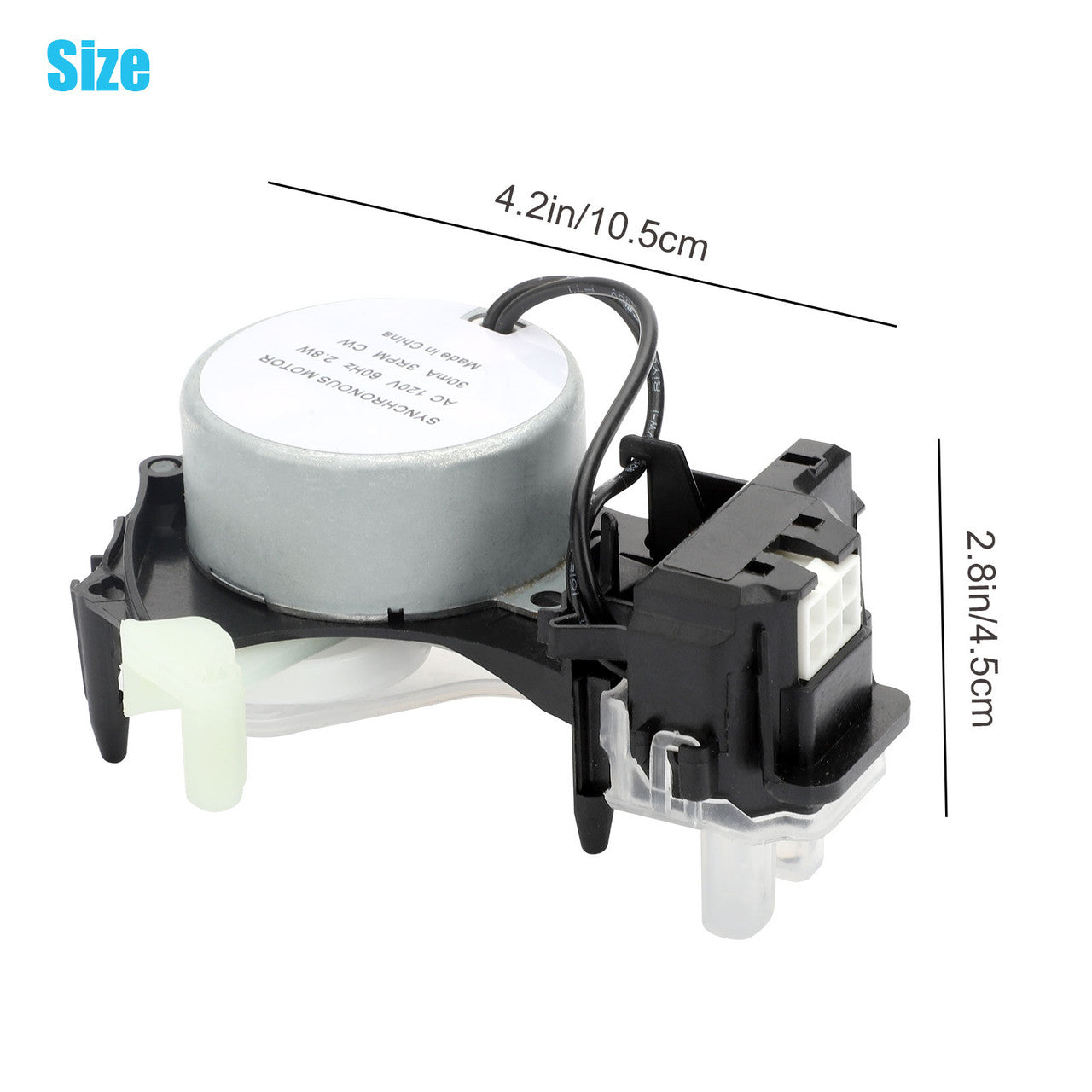 W10913953 Washing Machine Shift Actuator - Compatible with Whirlpool, Amana, Crosley, Inglis, Roper washing machines (Silver)
