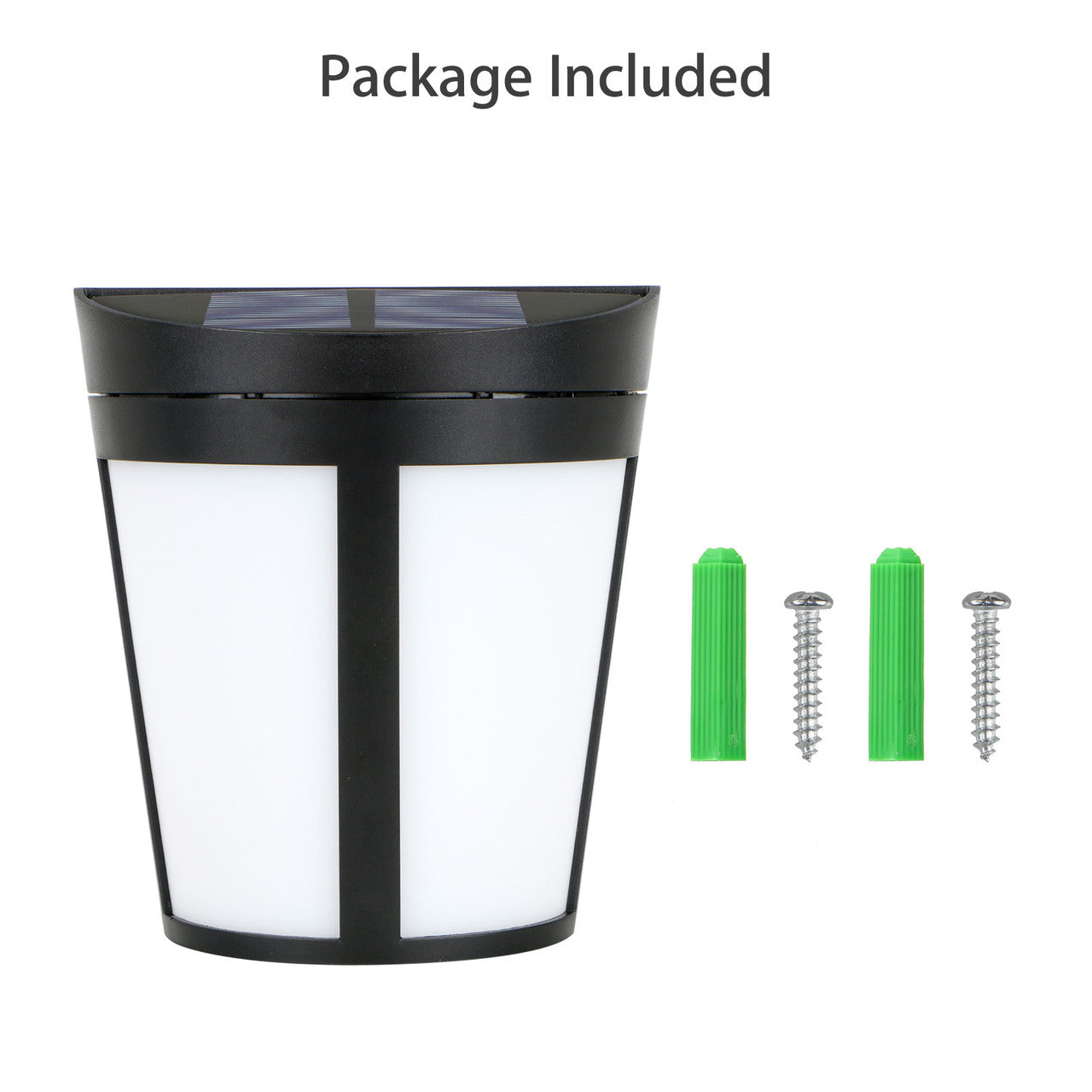Solar Wall Lights Outdoor, Solar Powered Led Waterproof Lighting for Fence, Patio, Front Door, Stair, Landscape, Yard and Driveway Path, 2Pcs