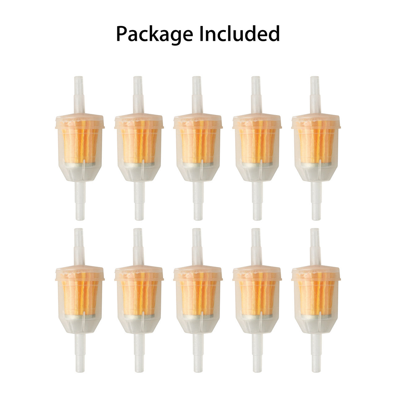 Gas Fuel Filter, Universal Gaso Line Gas Petrol 6mm/8mm Inline Oil Tank Liquid Filters for Kawasaki Kohler Briggs & Stratton Small Engine ATV Scooter Motorcycle Lawn Mowers, 10 pcs