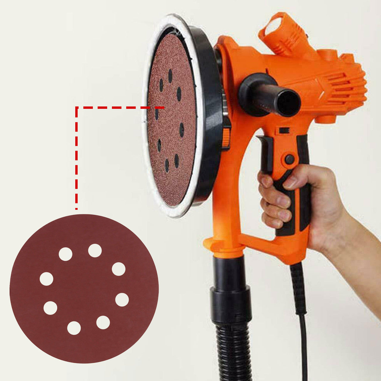 5-Inch Sanding Disc, 8-Hole Sanding Disc Sandpaper Hook Loop, 800 1000 1200 1500 2000 Grit Sandpaper Assortment Polishing Round Sand Paper, for Random Orbital Sander, Easy to Stick, 60 PCS