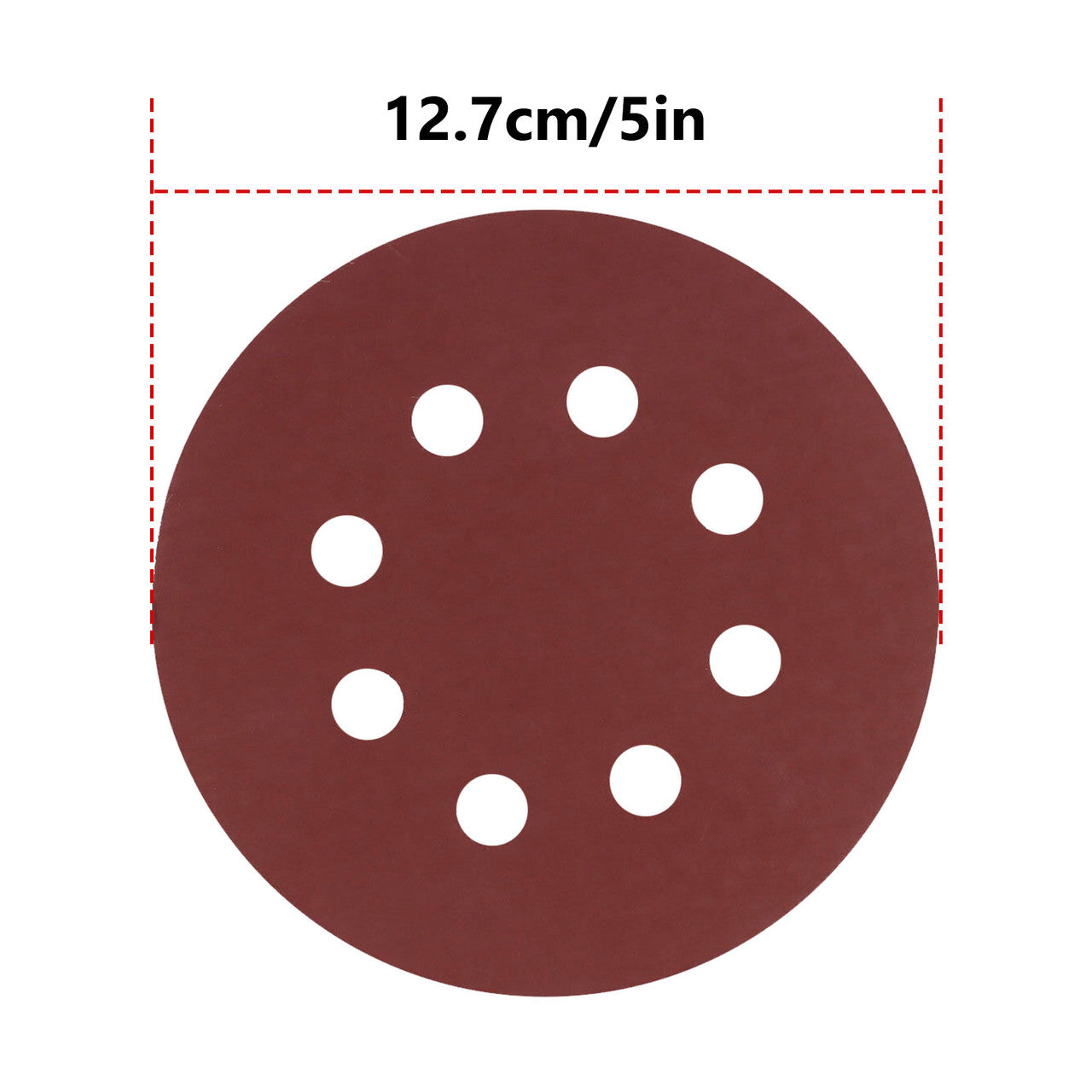 5-Inch Sanding Disc, 8-Hole Sanding Disc Sandpaper Hook Loop, 800 1000 1200 1500 2000 Grit Sandpaper Assortment Polishing Round Sand Paper, for Random Orbital Sander, Easy to Stick, 60 PCS