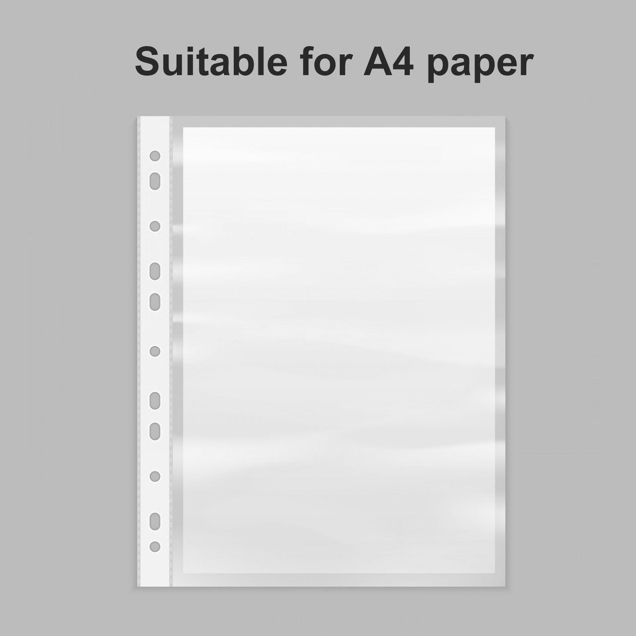 Sheet Protectors 9 x 12 Inches Clear Page Protectors with11 Holes, Plastic Sleeves for Binders, Top Loading Paper Protector Acid Free Letter Size, 100Pcs
