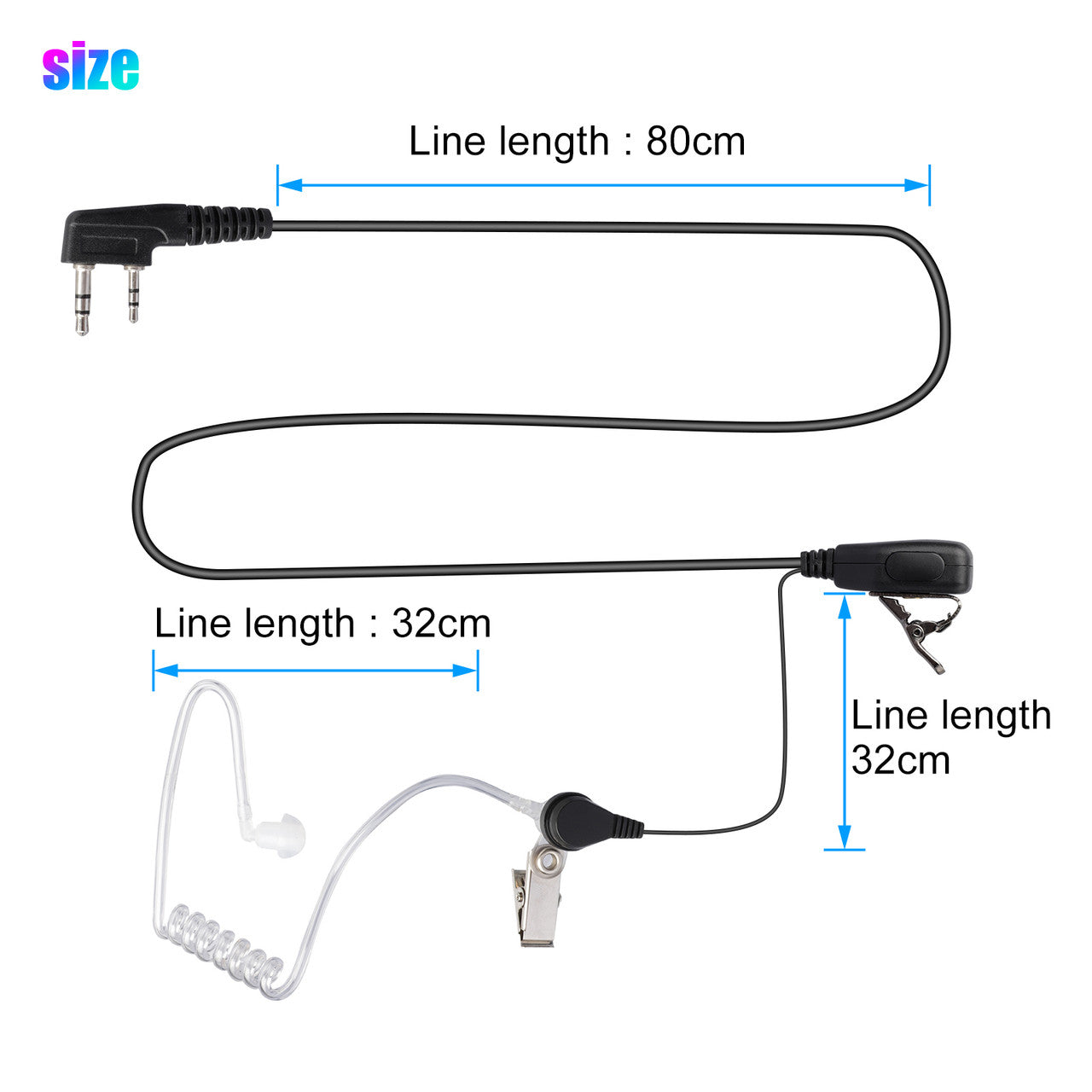 Walkie Talkies Earpiece Headset