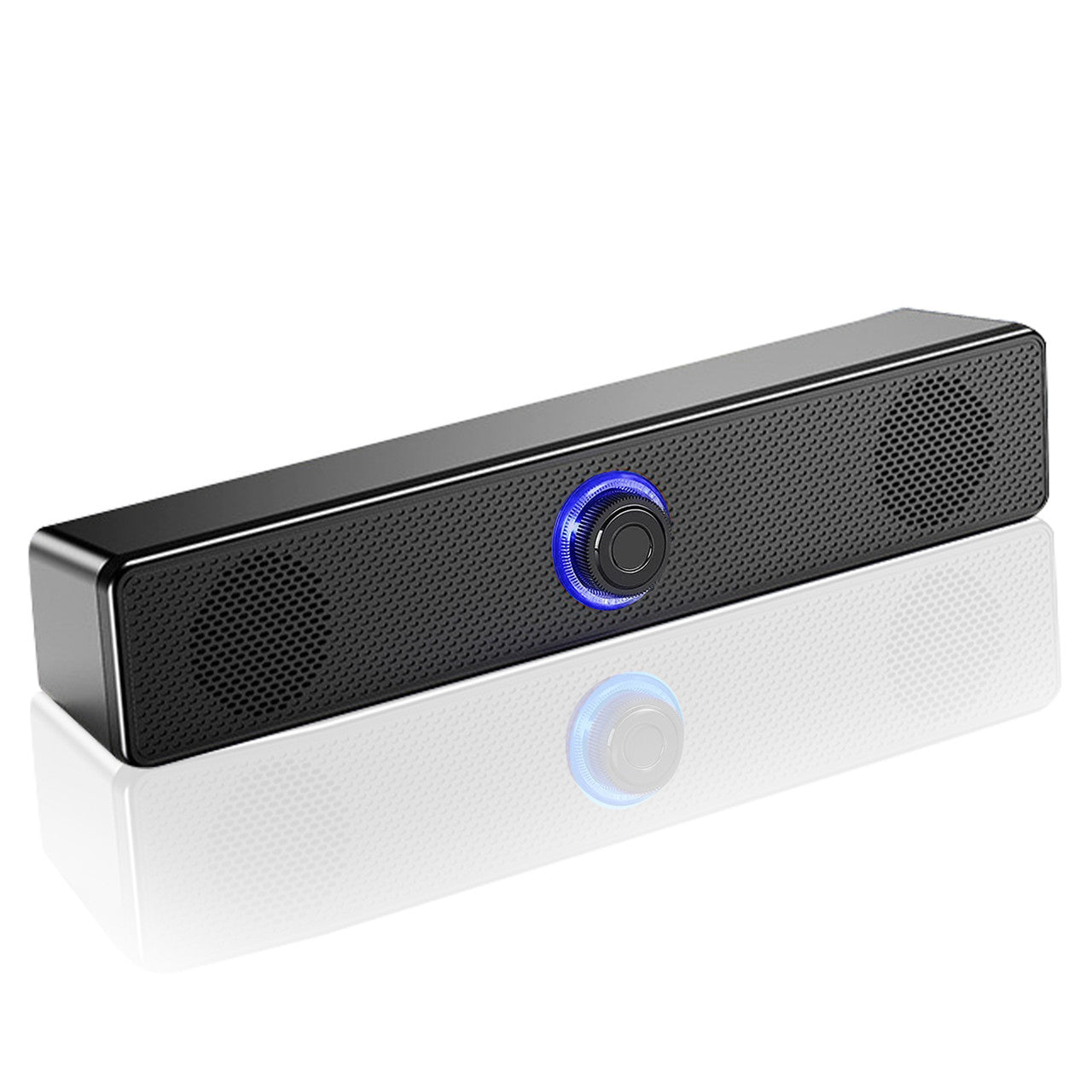 Stereo USB Powered Soundbar Stylish Speaker for PC Tablets Desktop Cellphone Laptop