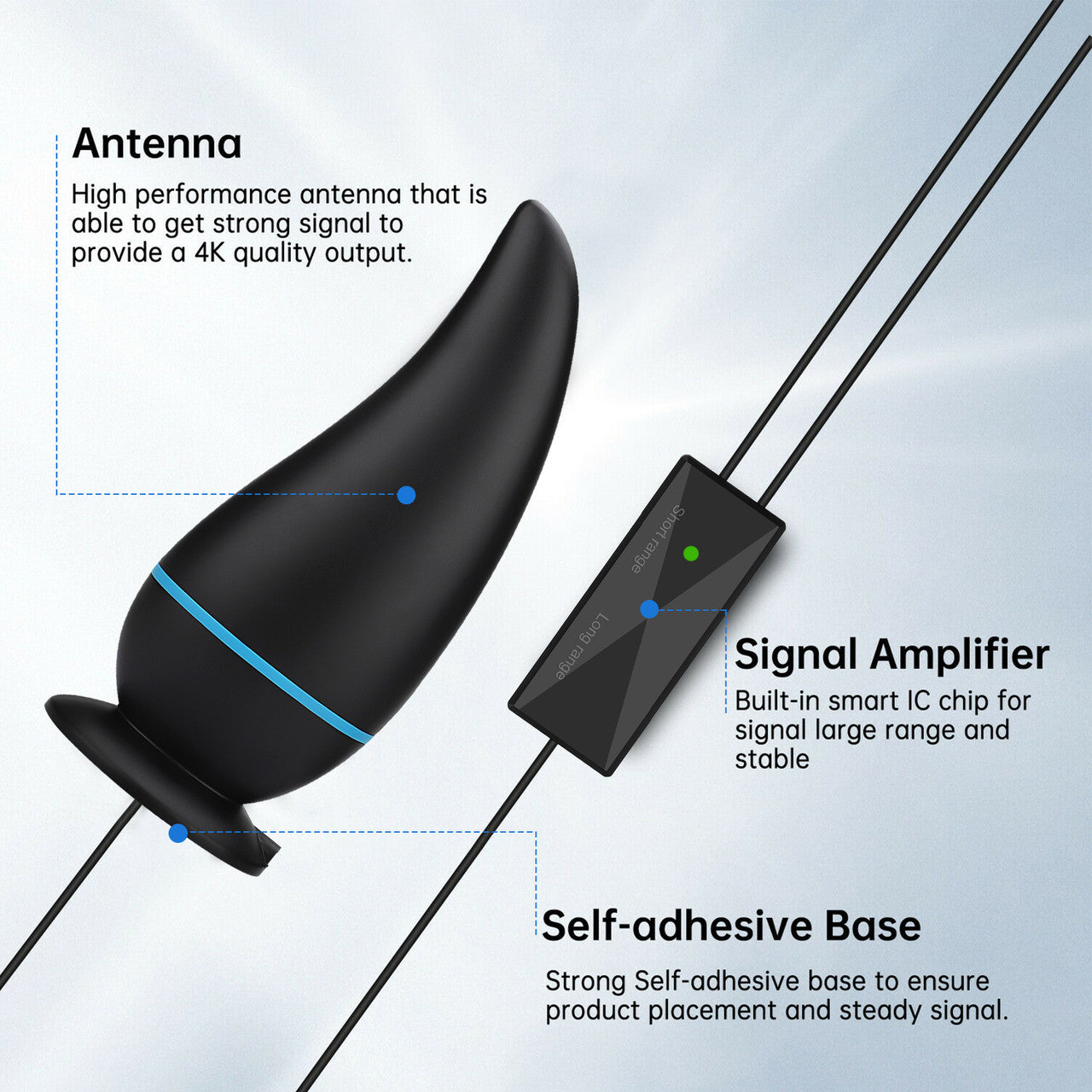New Indoor HDTV Antenna with a Unique Design and Strong Signal Reception, Easy to Install
