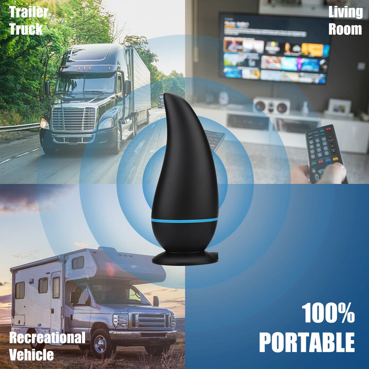 New Indoor HDTV Antenna with a Unique Design and Strong Signal Reception, Easy to Install