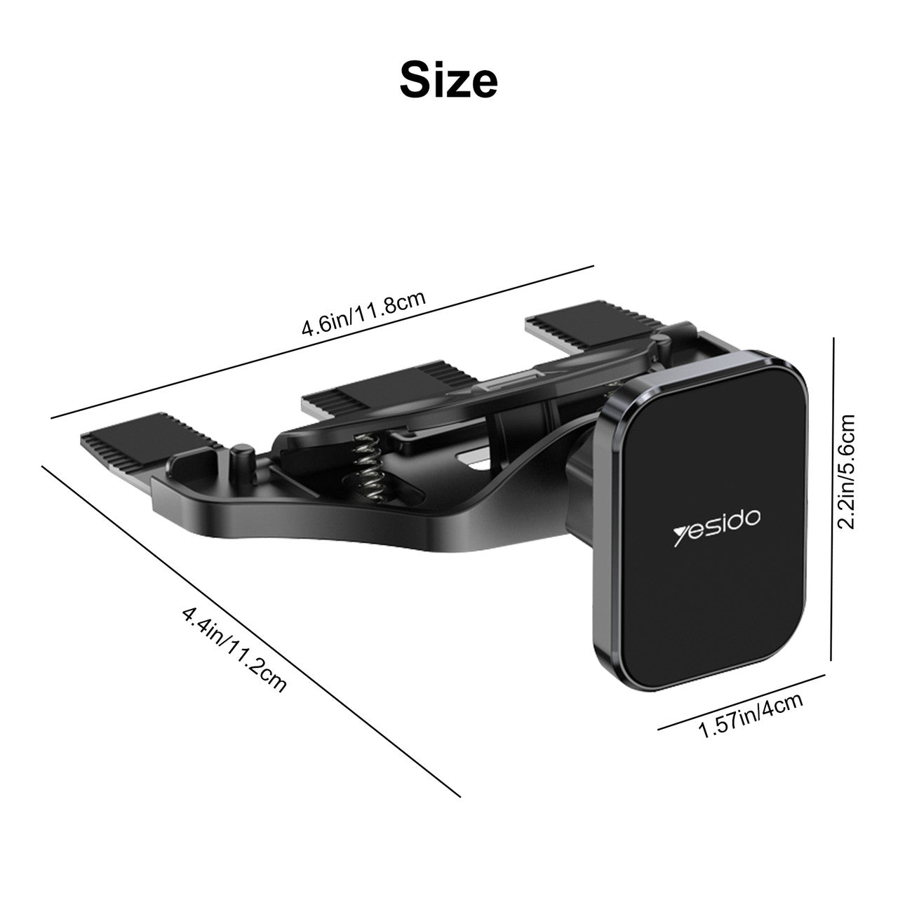 Universal Magnetic CD Slot Car Phone Mount, CD Player Phone Mount, Hands-Free Car Phone Holder with One Hand Operation Design, Compatible iPhone 12 Pro Max11/11Pro/Xs MAX/XR/XS/X/8, Galaxy S10/S10+/S9