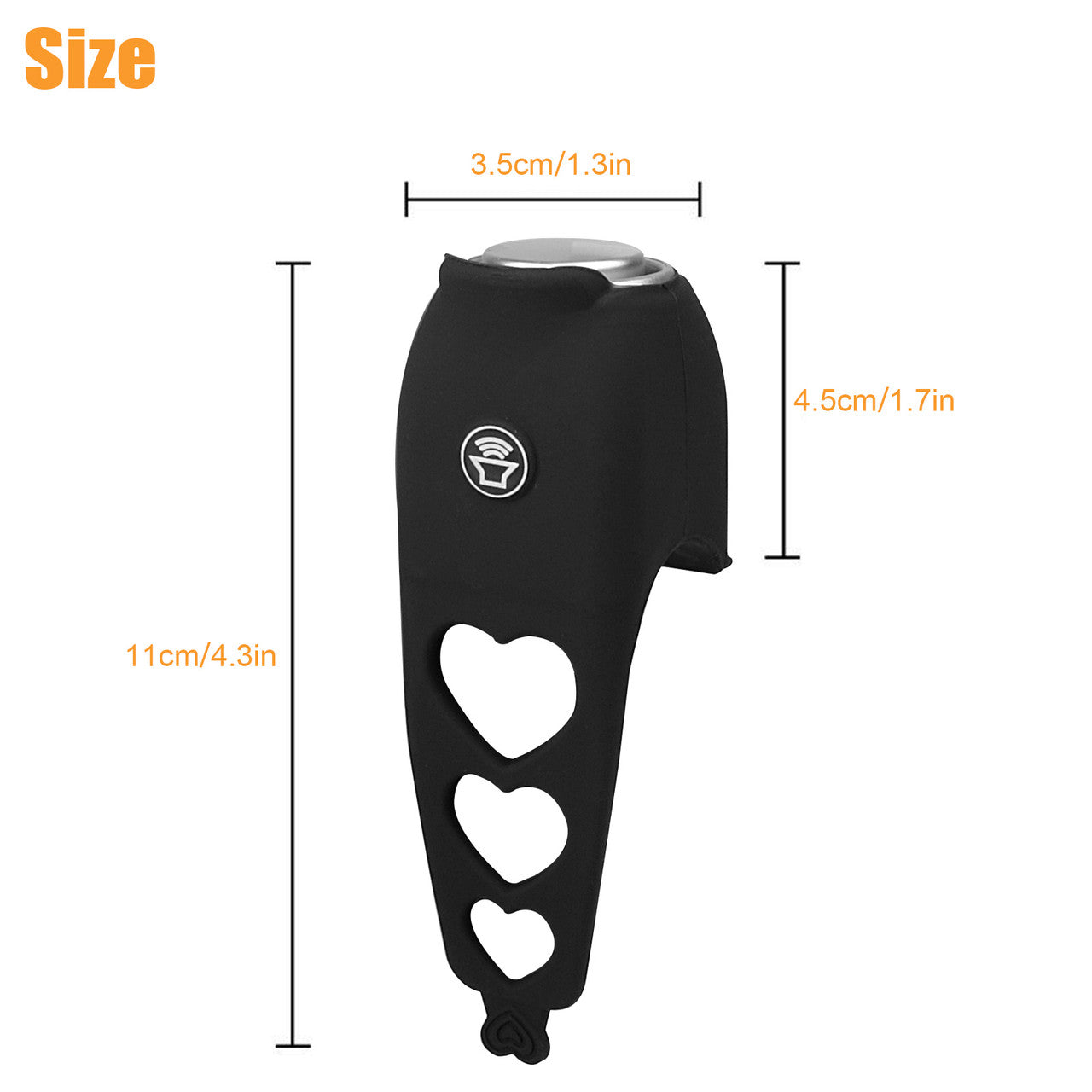 Super Bike Electric Horn - Portable Waterproof and Rainproof Mtb Bicycle Handlebar Bike Bell Silicone Material Shell Ring Bell (Black)
