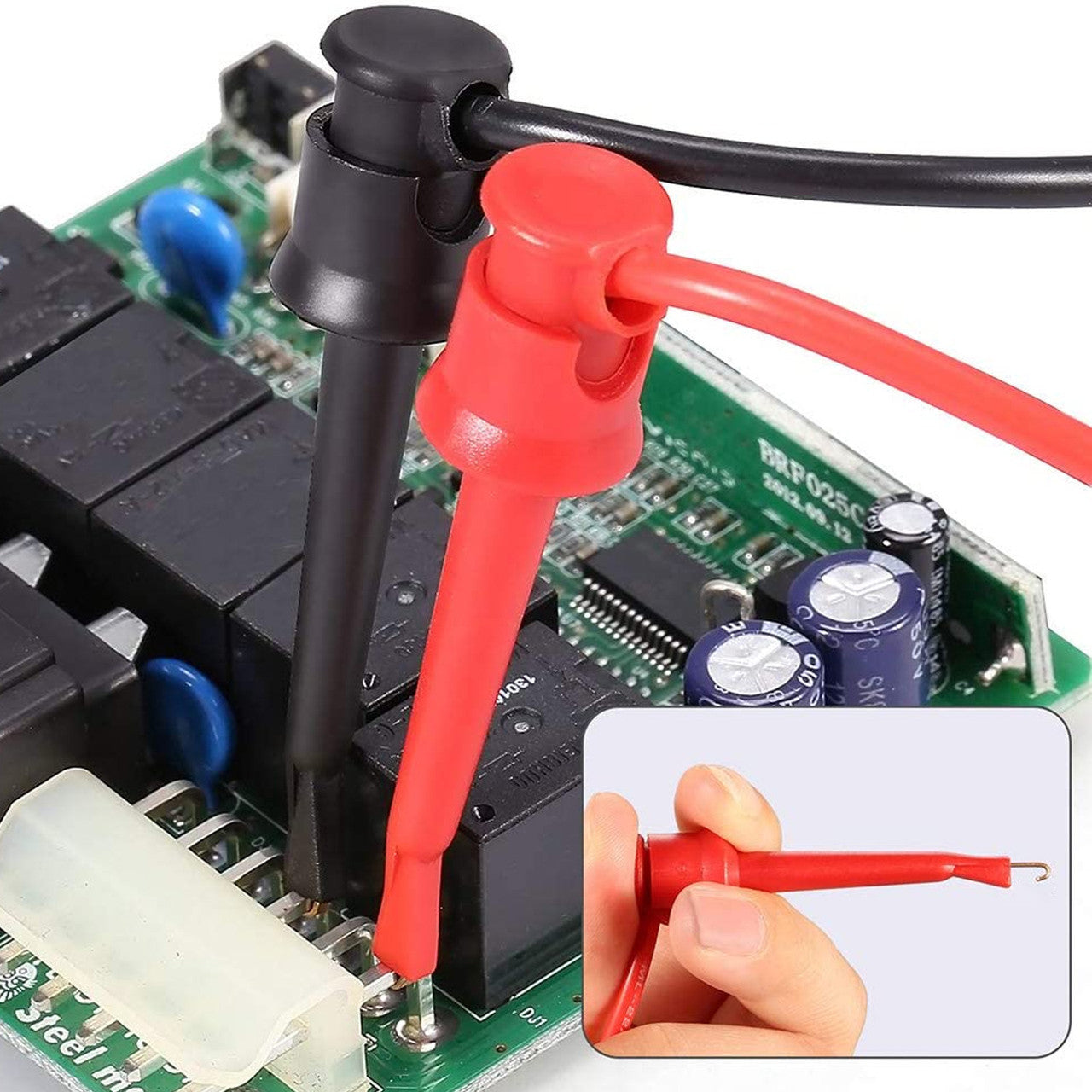 23Pcs Silicone Multimeter Leads Kit, Red and Black Multimeter Test Lead Kit with Replaceable Gold-Plated Probe, Compatible with Any Multimeter, Clamp Meter, or Test Instrument