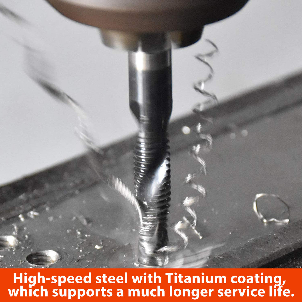 1/4 Inch Hex Shank Drill Bit and Screw Tap Set, Suitable for Drilling, Tapping, Cutting, Gold, Gold
