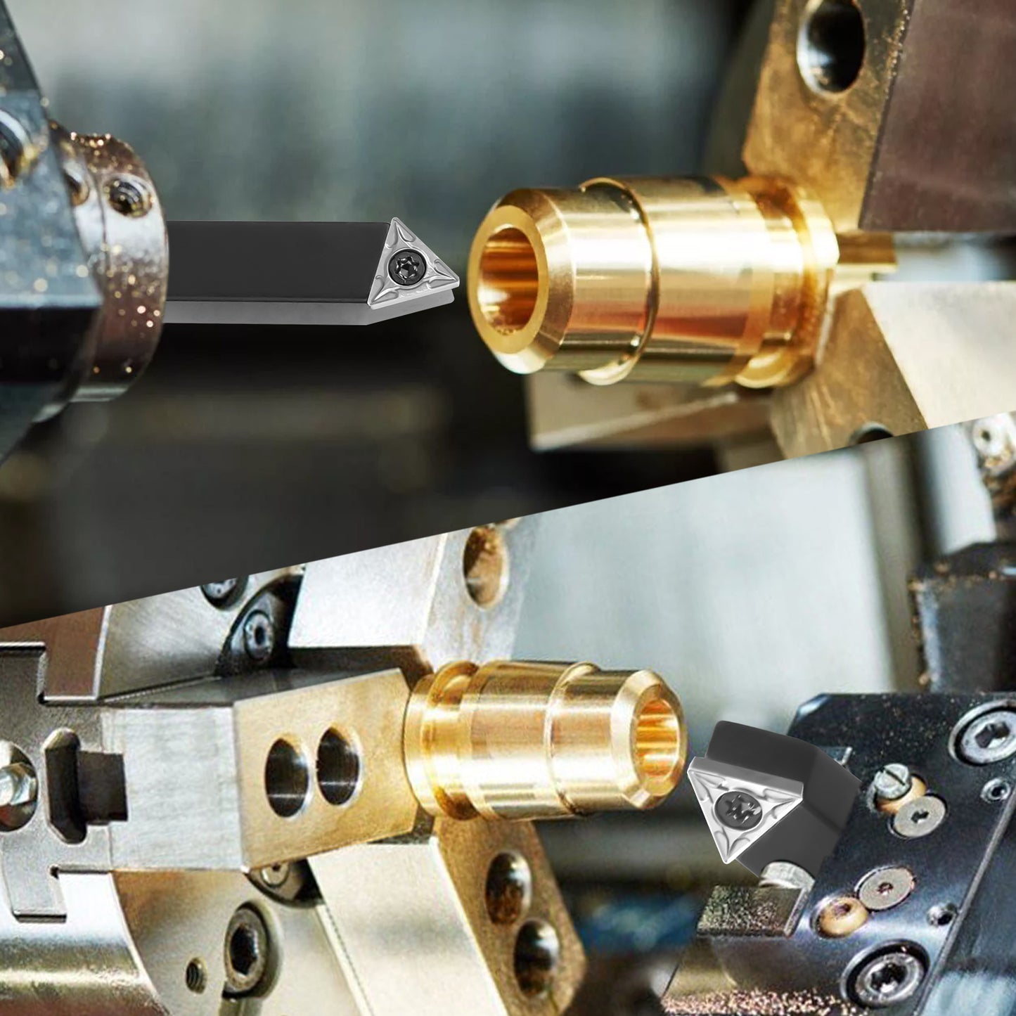 5 Carbide Turning Tools Set - Precision Turning with 60°, 75°, 90° Heads, Durable, Versatile, and Rust-Proof
