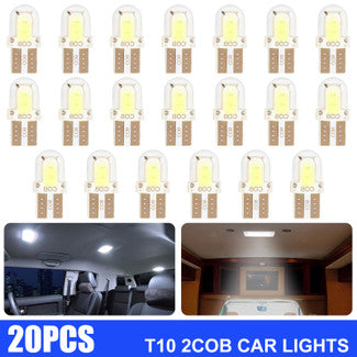 20pcs T10 194 LED Bulbs Super Bright, TSV T10 Wedge 194 168 158 W5W LED  Bulb for License Plate Lights Interior Dome Side Marker Courtesy Lights,  6000K