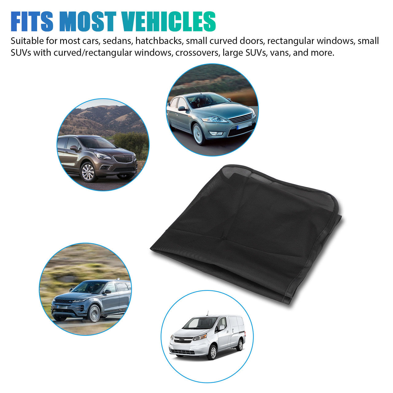 4Pcs Car Side Window Sunshade, Magnetic Car Side Window Sunshade for Baby Kid Sun Protection, Breathable Sun Shade Mesh Backseat Fits for Most Cars SUVs, Anti-mosquito, Privacy Protection, 80x50cm
