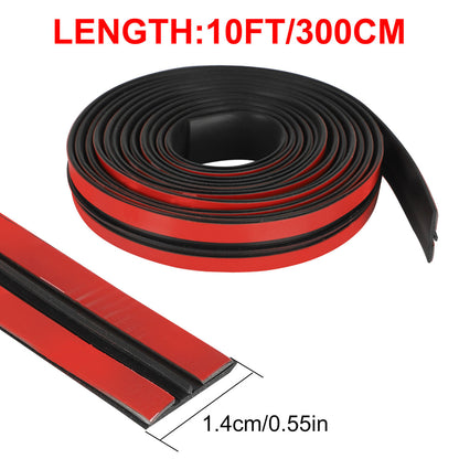 10Ft Automotive Door Sealing Strip, Car Window Weather Stripping Seal Strip, Car Front Windshield Sunroof Edge Protector Trimmed Rubber Seal, Universal Windshield Sealing Strip, Noise Insulation