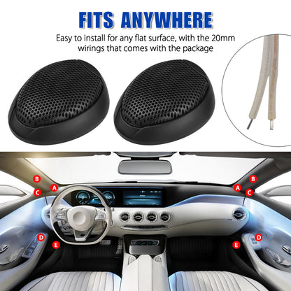 Universal 1000W Car Speaker Audio, 2pcs