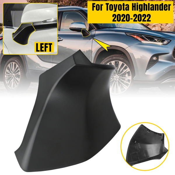 Black Passenger Side Mirror Triangle Lower Base Cover For Toyota Sienna 2021-2023 – ABS Plastic