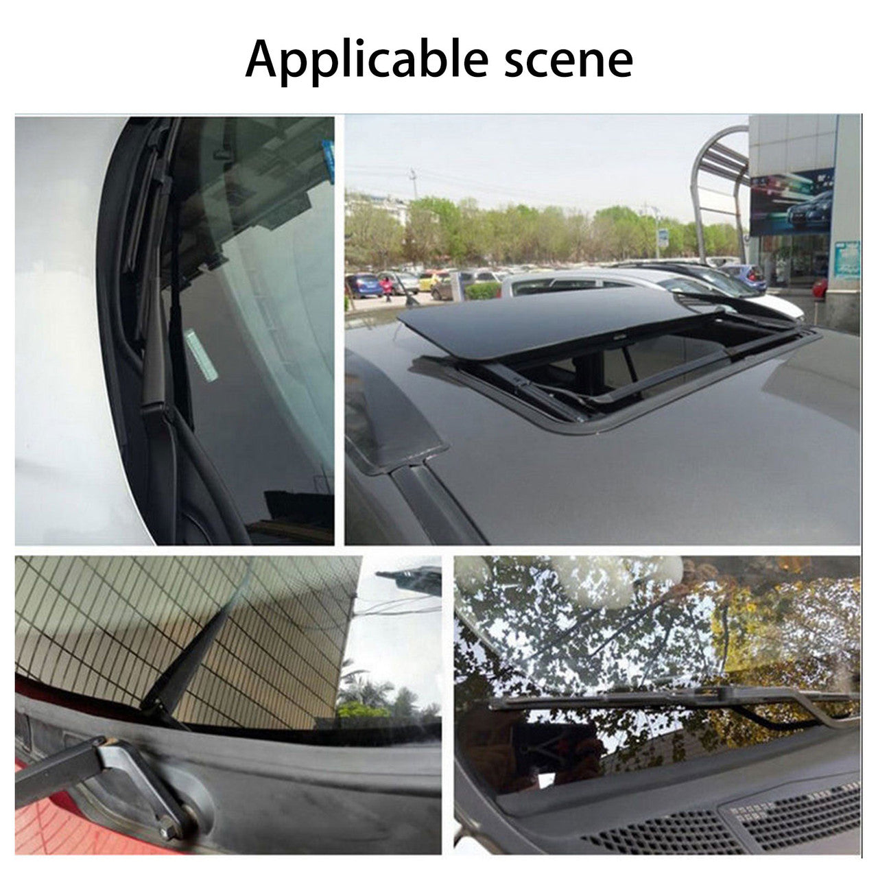 16FT Car Seal Stripe, Auto Seal Weather Stripping Rubber Sealing Strip Trim Cover for Car Front Rear Windshield