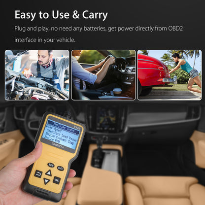 OBD2 Scanner, OBD Reader Enhanced Universal Car Engine Fault Code Reader,Car Engine Fault Code Reader CAN Diagnostic Scan Tool for All OBD Protocol Cars Since 1996
