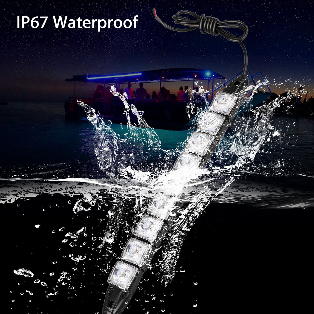Marine Boat Bow Led Navigation Lights Deck Lights Stern Lights Boat Light IP67 Waterproof,2pcs