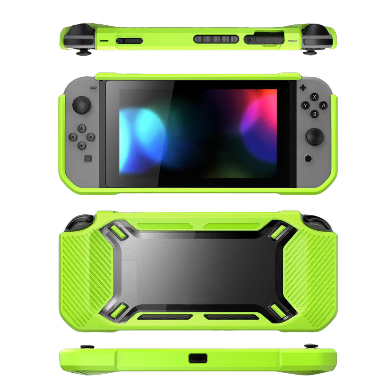 Hard Rugged Series Slim Protective Skin Shell Hard Case Cover for Nintendo Switch, Green