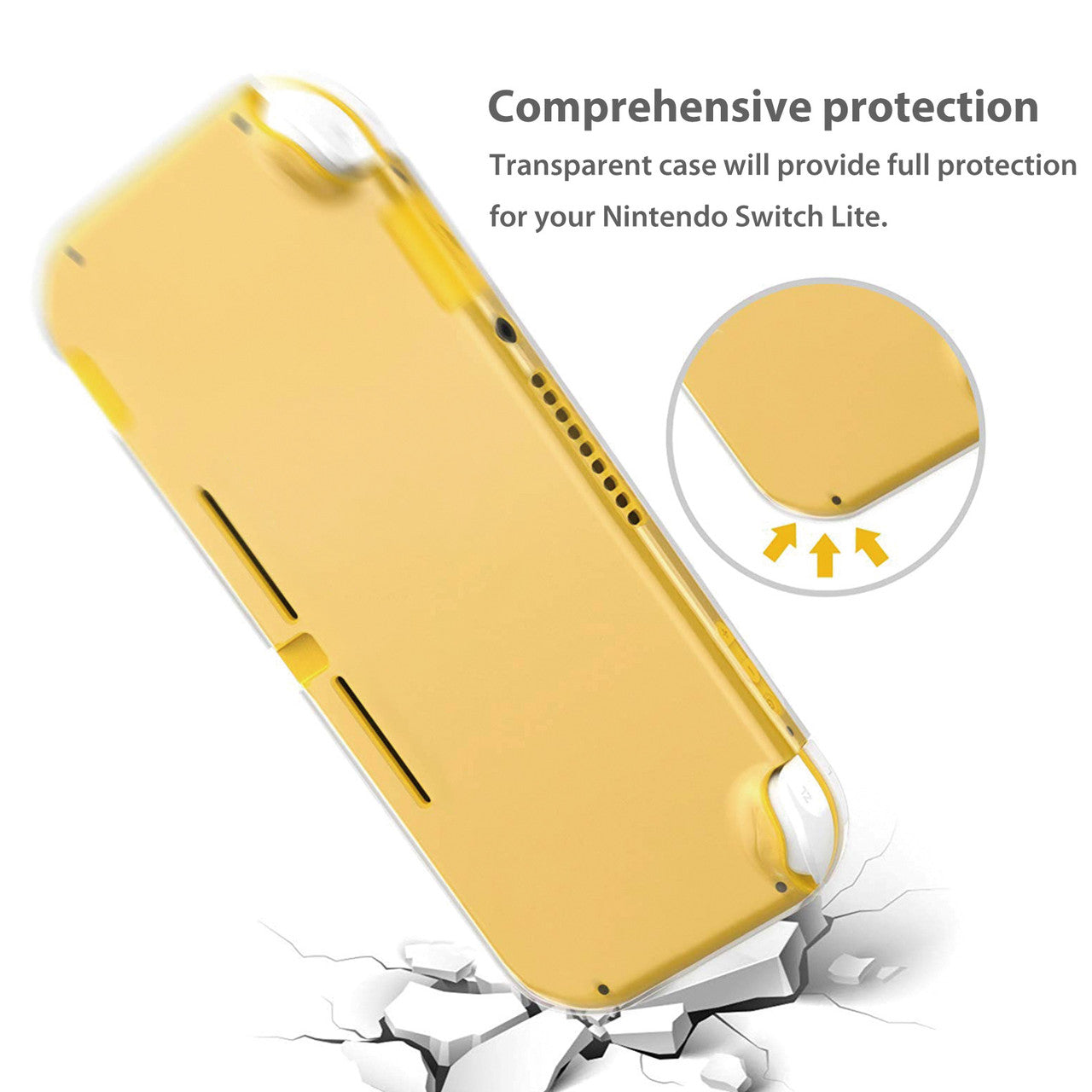 Switch Protective Accessories, Travel Carrying Case Bag Compatible with Nintendo Switch, Come with Switch Clear Cover, Screen Protector Film and Thumbstick Grip Caps Replacement