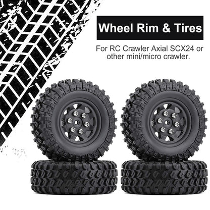 1/24 Wheels Rims for RC Axial SCX 24 90081, 4PCS